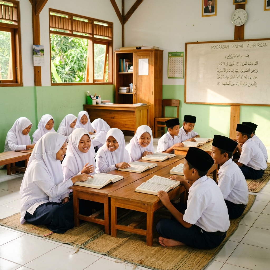 Santri Belajar Al-Qur'an
